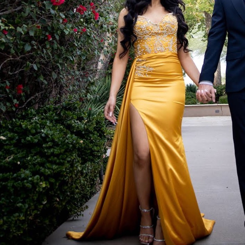 Custom Made Embellished Evening Gown